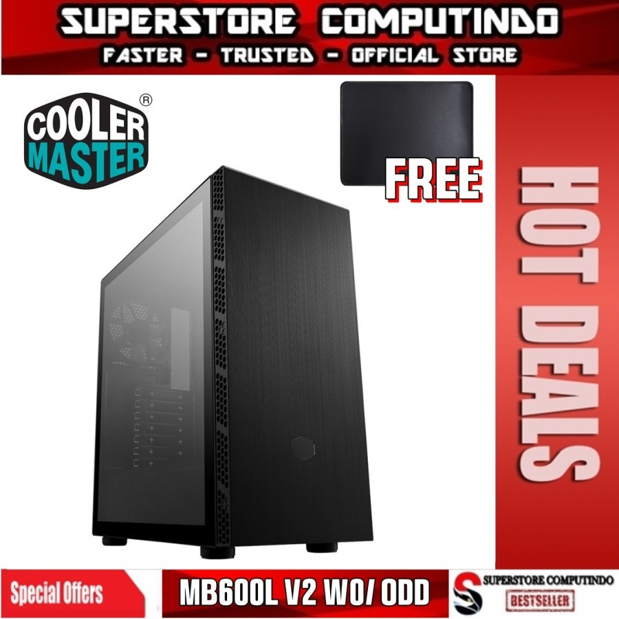 Casing Cooler Master MasterBox MB600L V2 without ODD Mid Tower PC Case
