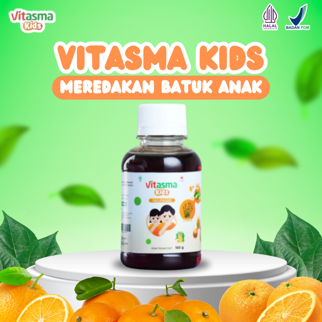 Vitasma Kids Obat Batuk Anak Untuk Membantu Meredakan Batuk dan Melegakan Tenggorokan