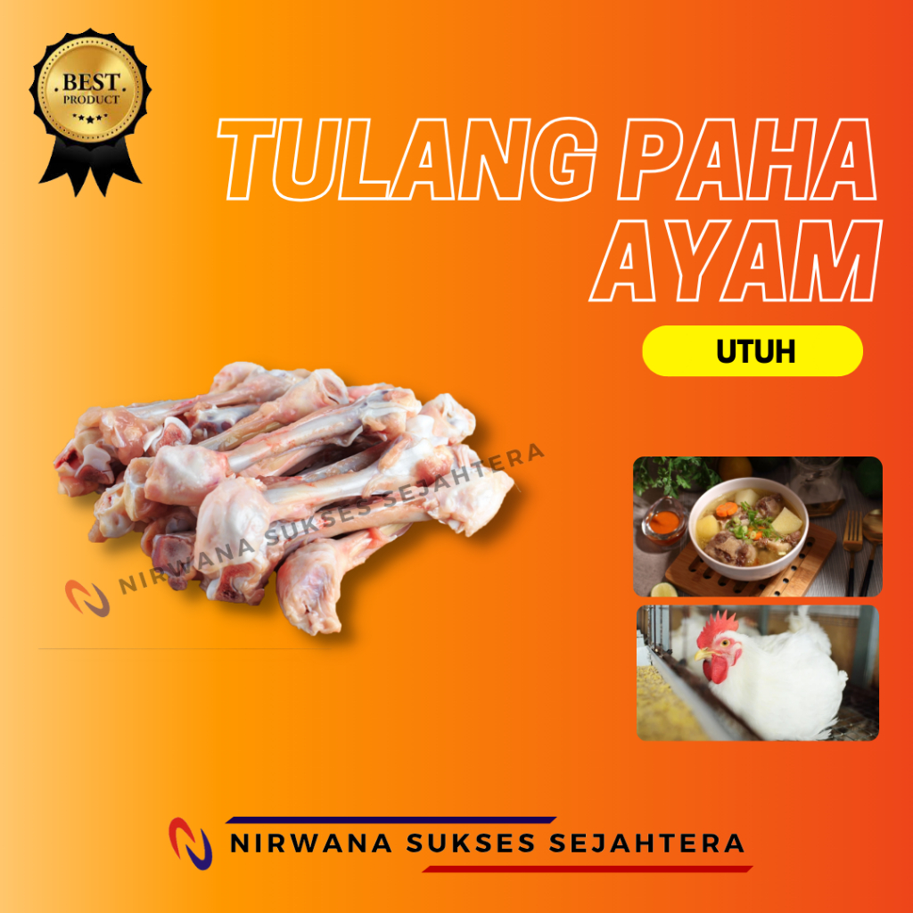 

TULANG PAHA AYAM BROILER TLP/ CHICKEN BROILER THIGH BONE