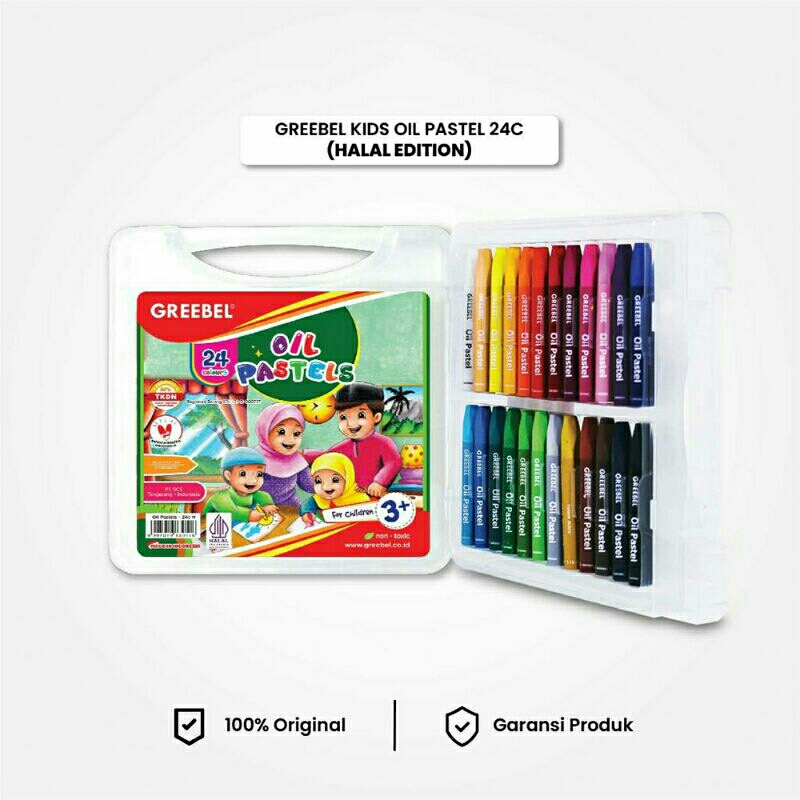 

Oil pastel/Krayon GREEBEL untuk mewarnai isi 12-18-24-36 Warna.