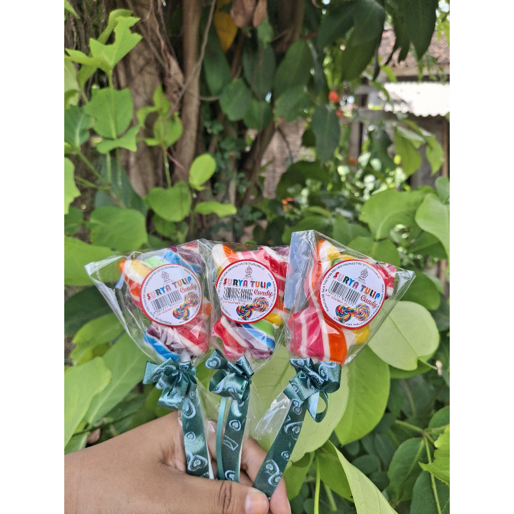 

Surya Tulip Permen Lolipop Hello Kity 6.5 cm (Isi 20) - Tanpa Pemanis Buatan - Premium