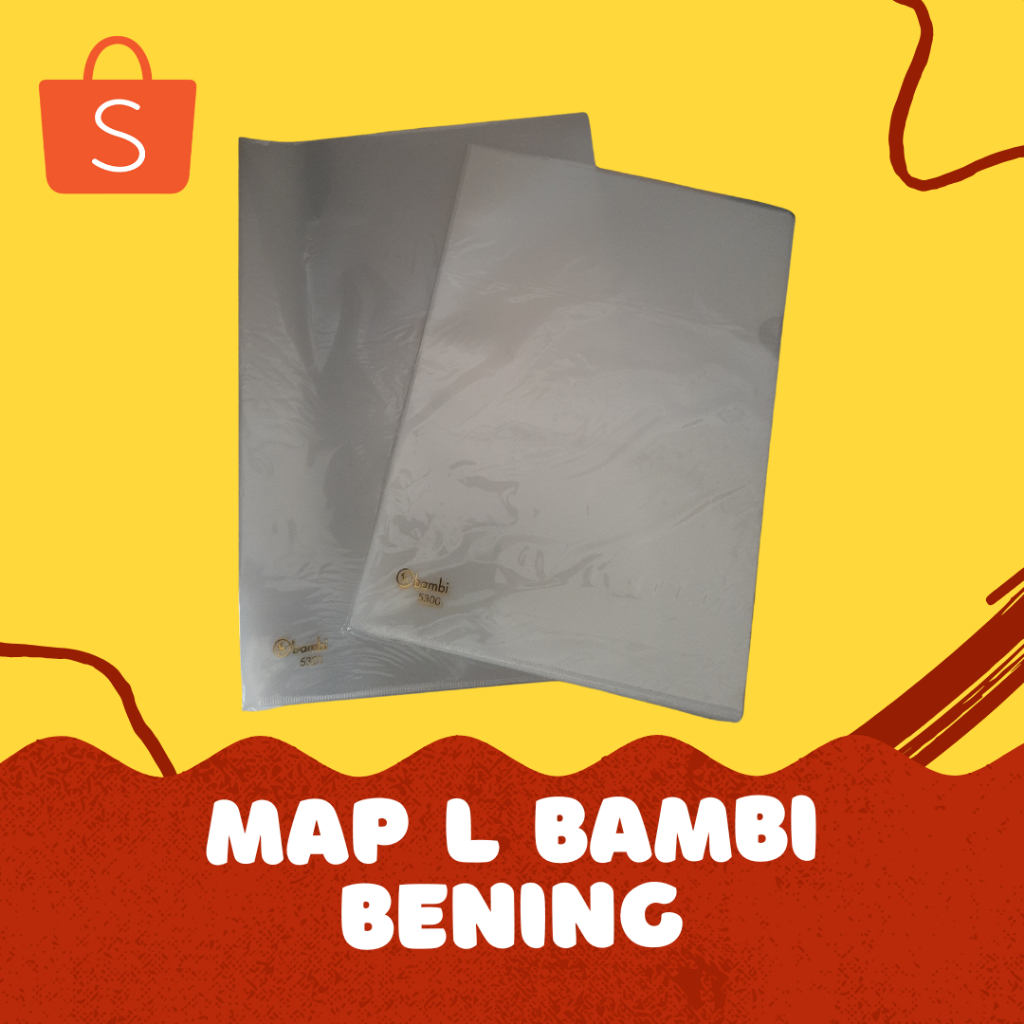 

Map L Bambi Bening (Transparan) Ukuran Folio (F4) & A4 pax