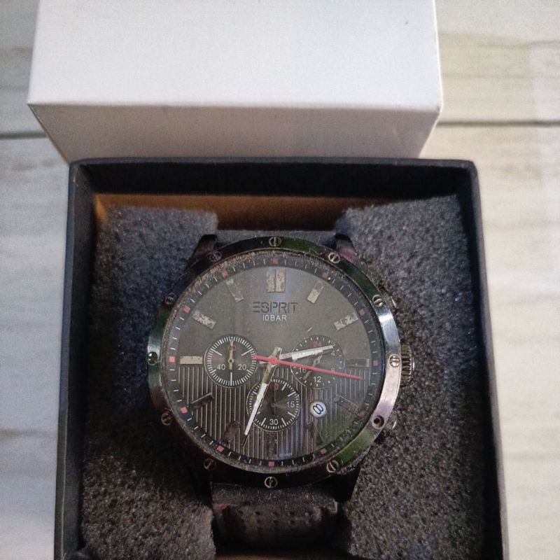 Jam tangan original Chronograph Esprit 103241 Preloved second bekas