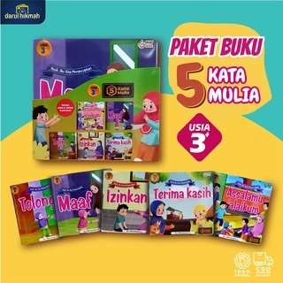 Buku Anak Islami - 5 Kata Mulia - Qaaf Kids