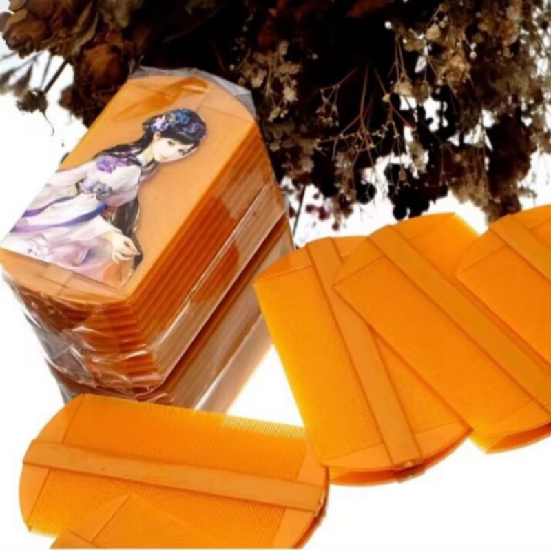 sisir serit plastik coklat lusin dan eceran