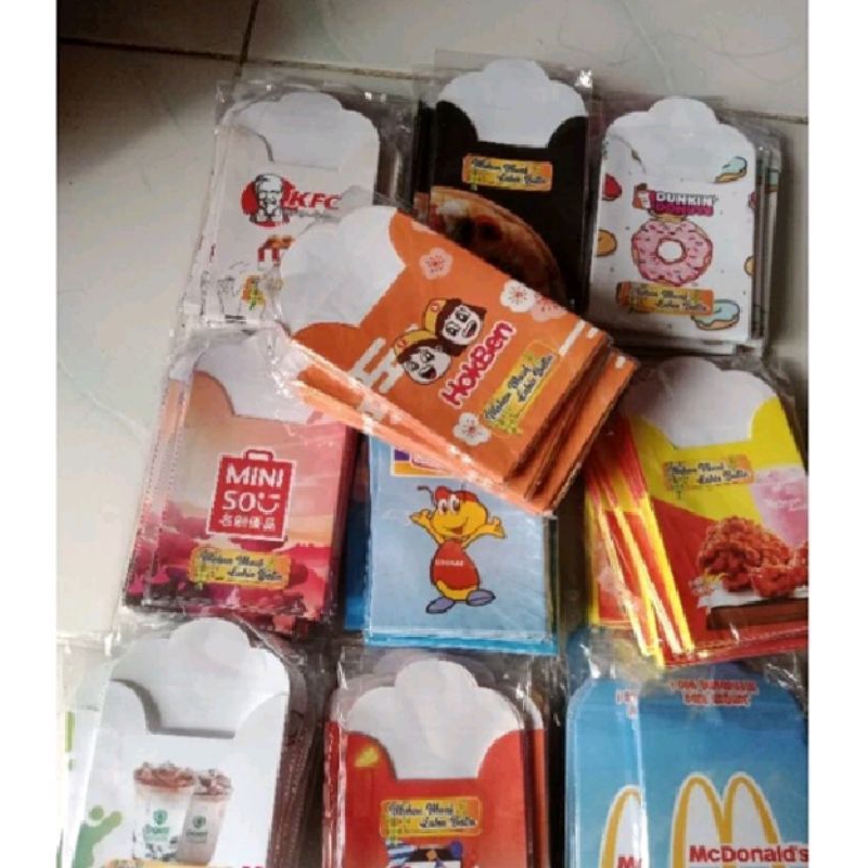 

Amplop lebaran motif brand terkenal