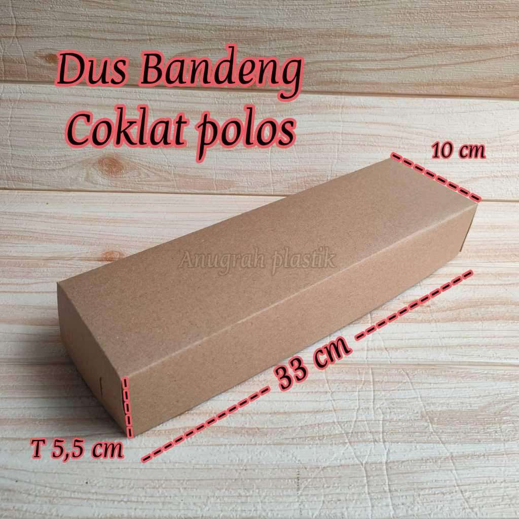

Box Kraft Coklat Bandeng Uk 33 x 10 x 5,5 cm / Dus Bandeng Coklat Polos per pack