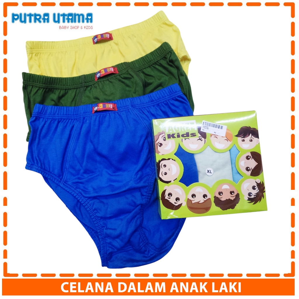 3 Pcs Agree Kids Celana Dalam Anak Laki Agree Kids  Celana Dalam