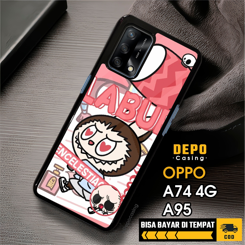 Case Oppo A74 4G A95 Casing Oppo A74 4G A95 Casing Depo Casing [LBBU] Case Glossy Case Aesthetic Cus