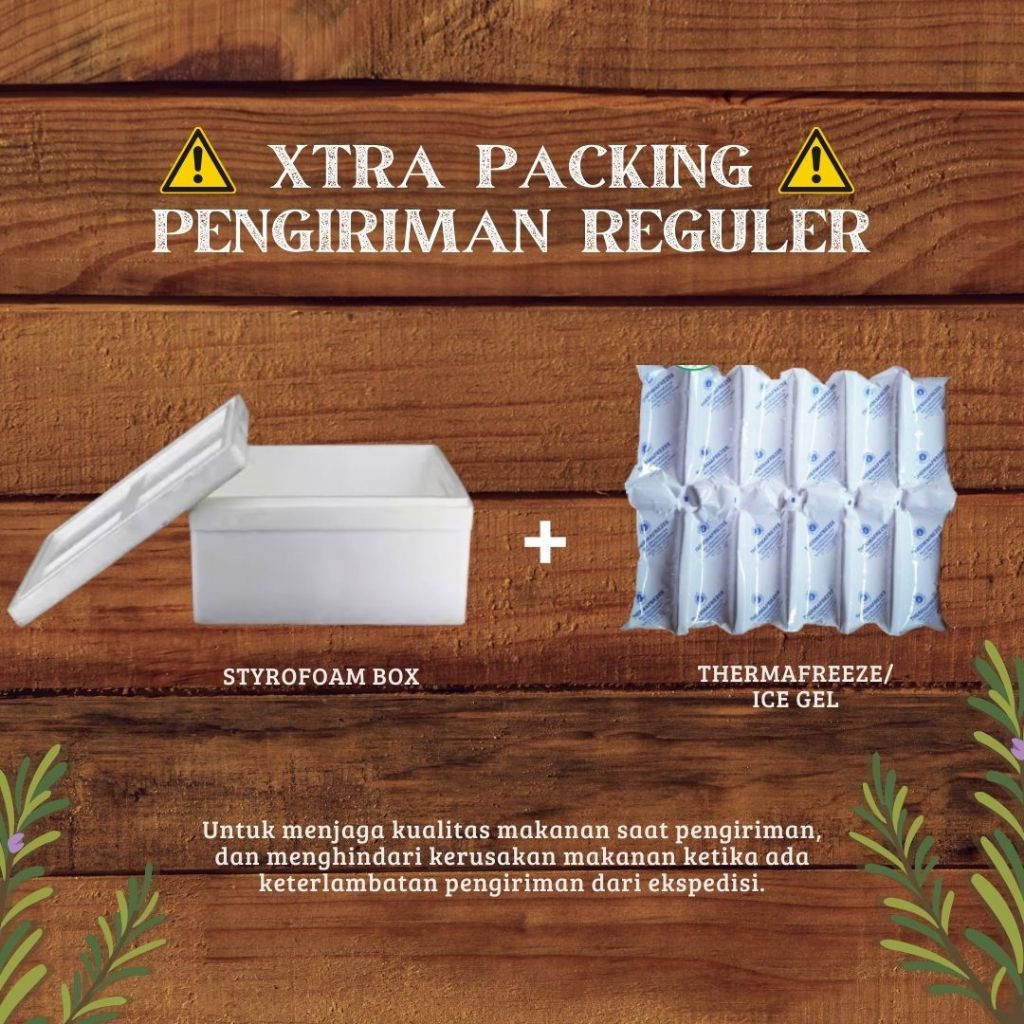 

(KECIL) Xtra Packing Khusus Customer Omlien Food Styrofoam box dan Thermafreeze/Ice Gel