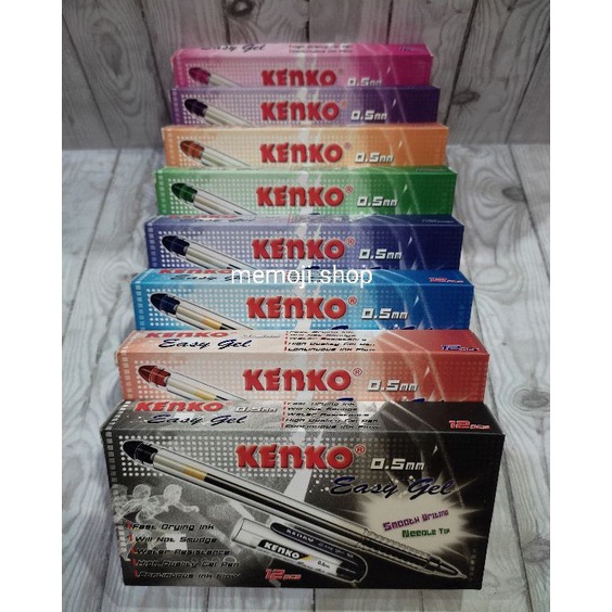

KODE J39Q Pulpen KENKO EASY GEL 5mm 12pc