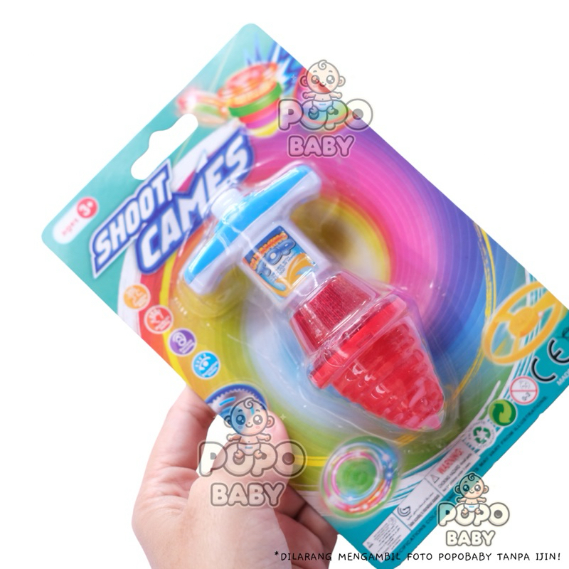 Gangsing/Gasing Lampu LED (SHOOT GAME GASING/FREE BUBBLEWRAP)