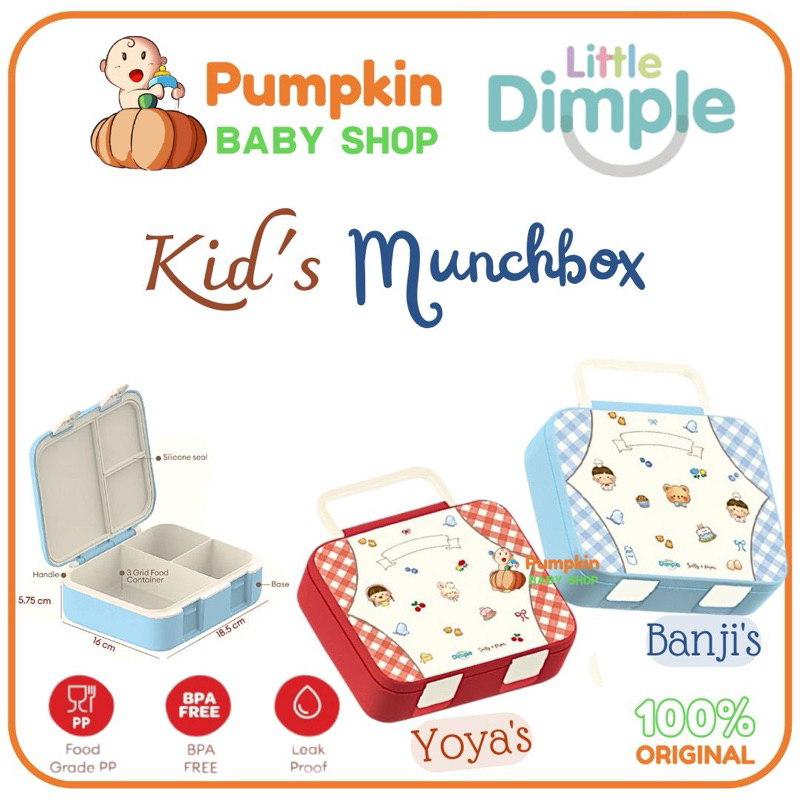 Little Dimple Kids Munchbox - Little Dimple Tempat Bekal Anak
