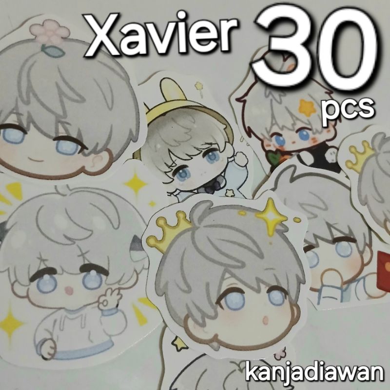 

Stiker Xavier Love and Deepspace Anime 30 PC Sticker Anime set
