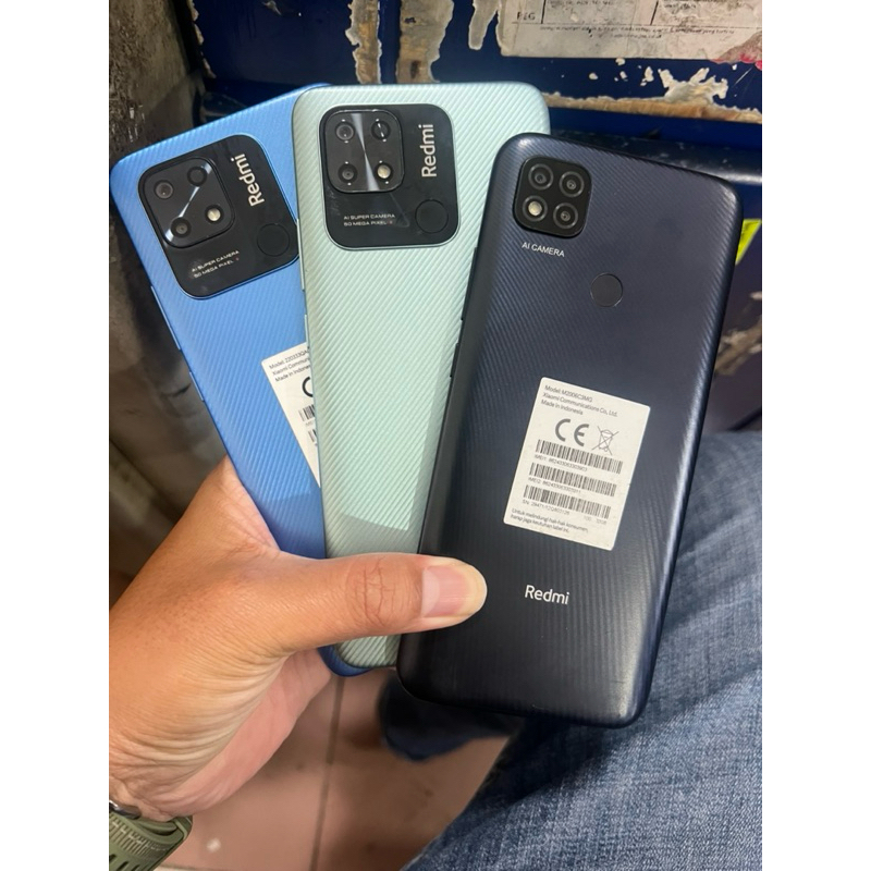 Redmi 10c ram 4/64 second resmi hp carger original
