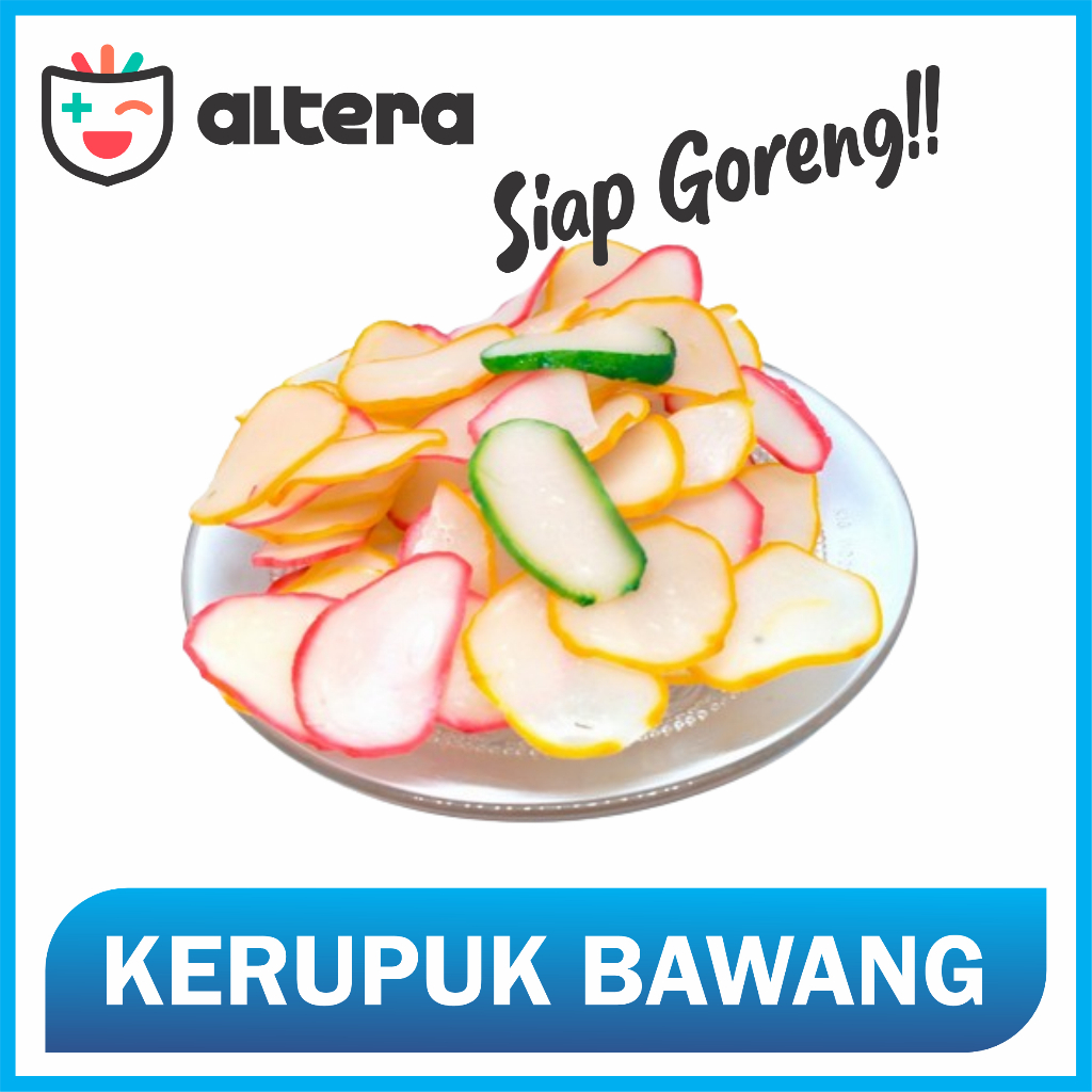 

Kerupuk Bawang warna warni Siap Goreng - 250gr, 500gr, 1 Kg