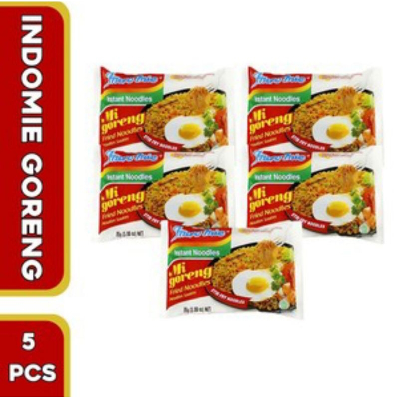 

ISI 5PCS Indomie Goreng | Mie Indomie Goreng Instan