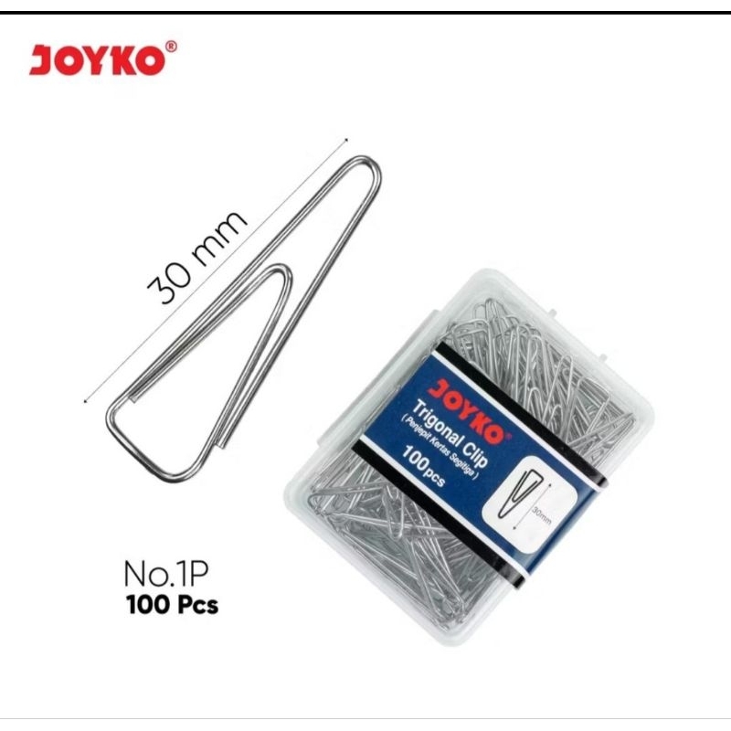 

Trigonal Clip Klip Penjepit Kertas Segitiga Joyko isi 100