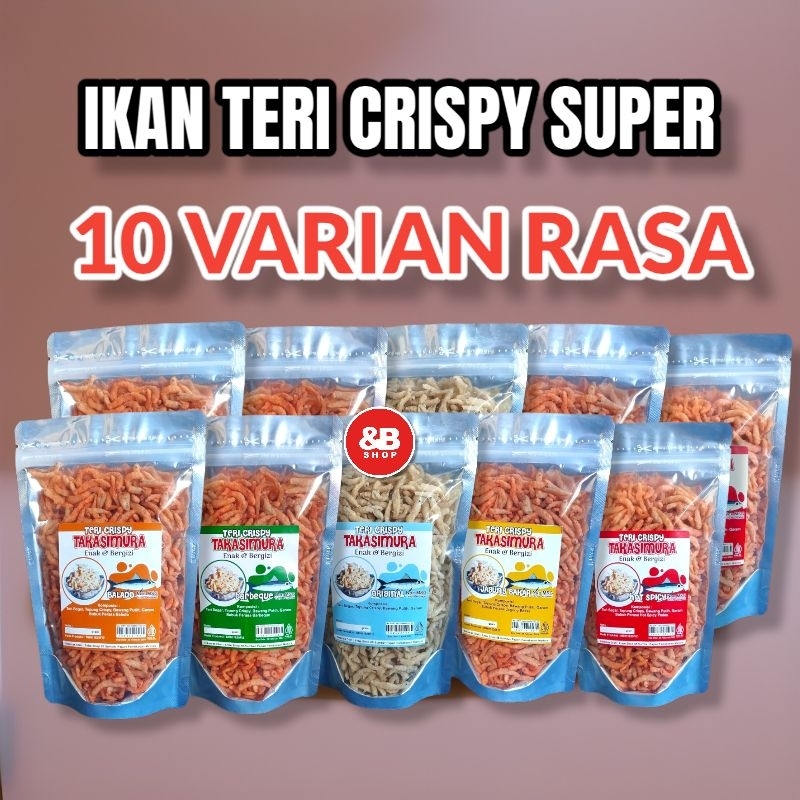 

teri crispy super | camilan ikan | camilan khas madura | lauk kering siap saji | lauk praktis | ikan teri | teri medan