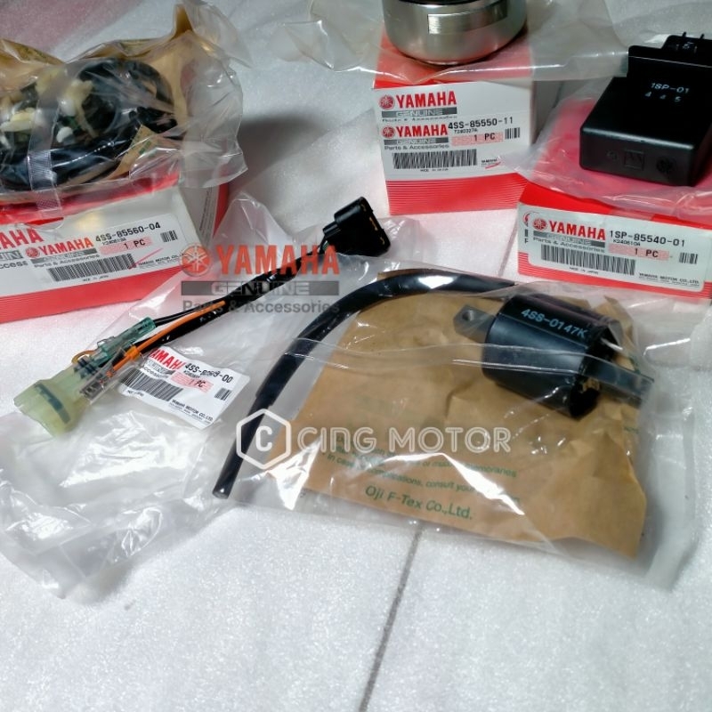 fullset kelistrikan yZ125 ori ygp original yamaha YZ 125 fullset pengapian coil cdi spul magnet soke