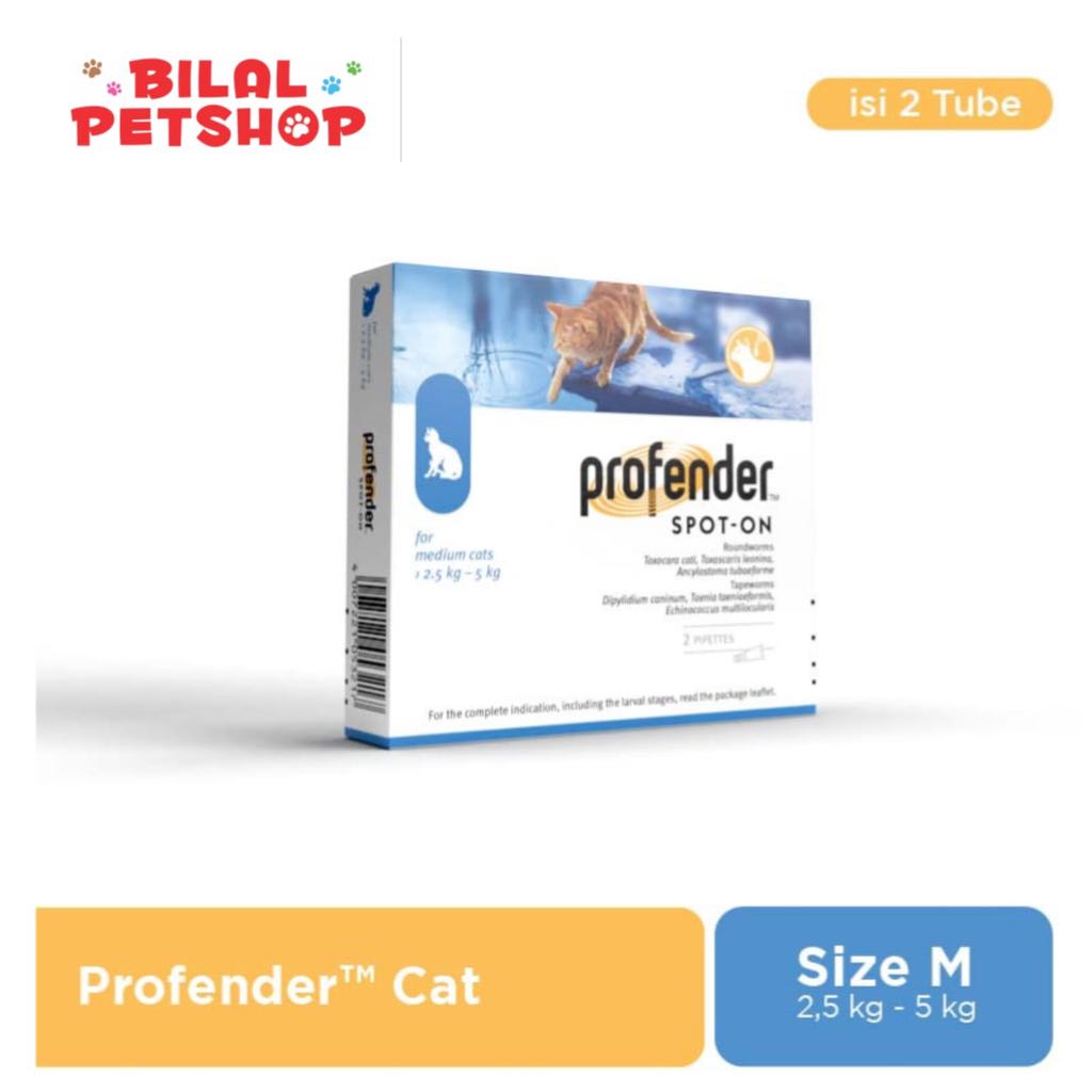 Profender Obat Cacing Tetes Per Tube Kucing (Aman Untuk Kucing Hamil)