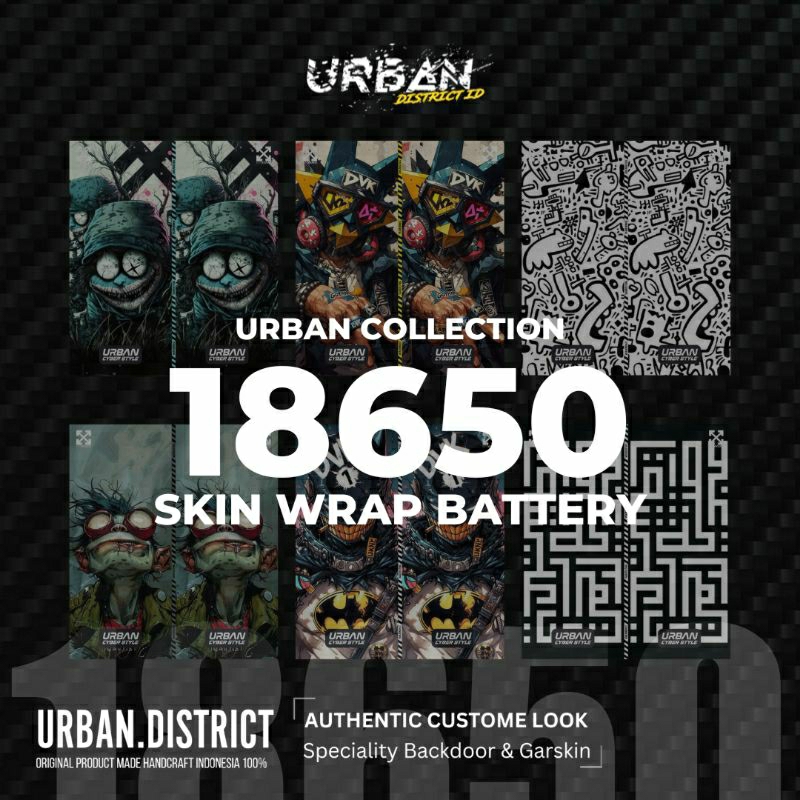 

Stiker Battery / Sticker Pelindung Baterai ART Design type 18650