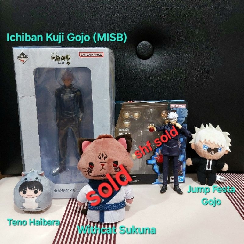 (Cek shopee video disc) Withcat Jump Festa Jujutsu kaisen jjk plush figure ichiban kuji shf sh figua