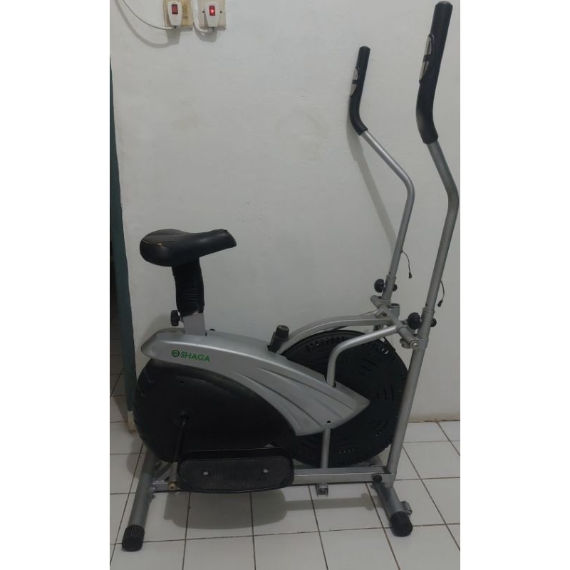 Preloved Alat Fitnes Sepeda Statis Crosstrainer SHAGA ELLIPTIC ESC 0111X