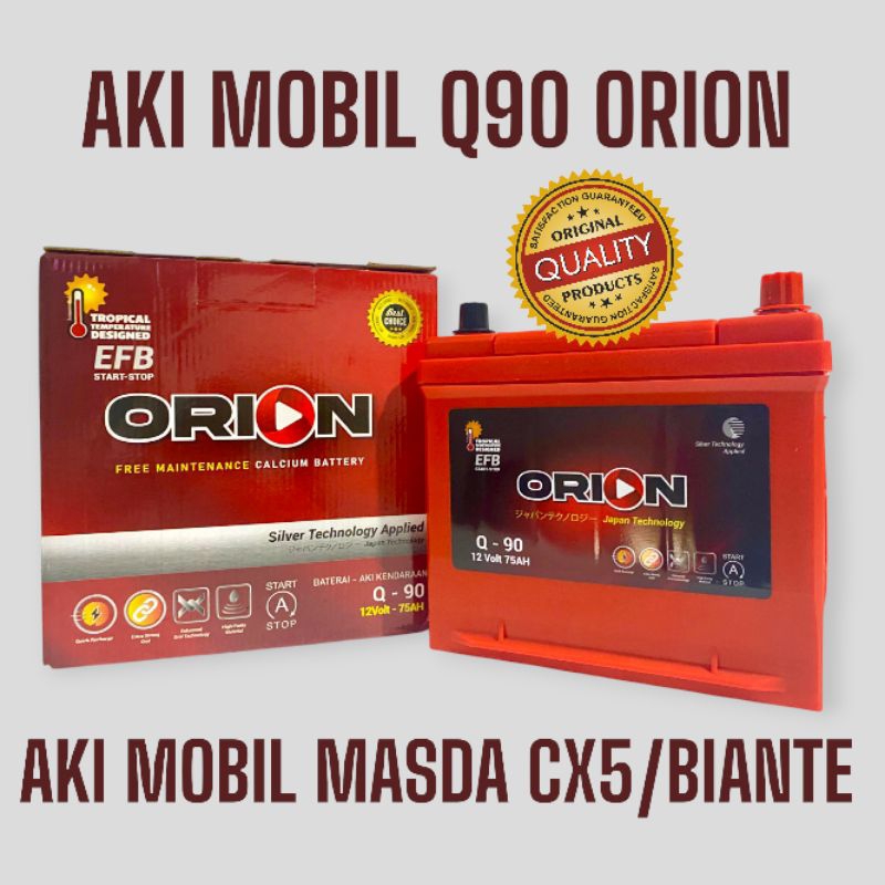 AKI MOBIL Q90 ORION AKI MOBIL MASDA CX3/ MASDA CX5/ MASDA BIANTE AKI Q90 ISS IDLING