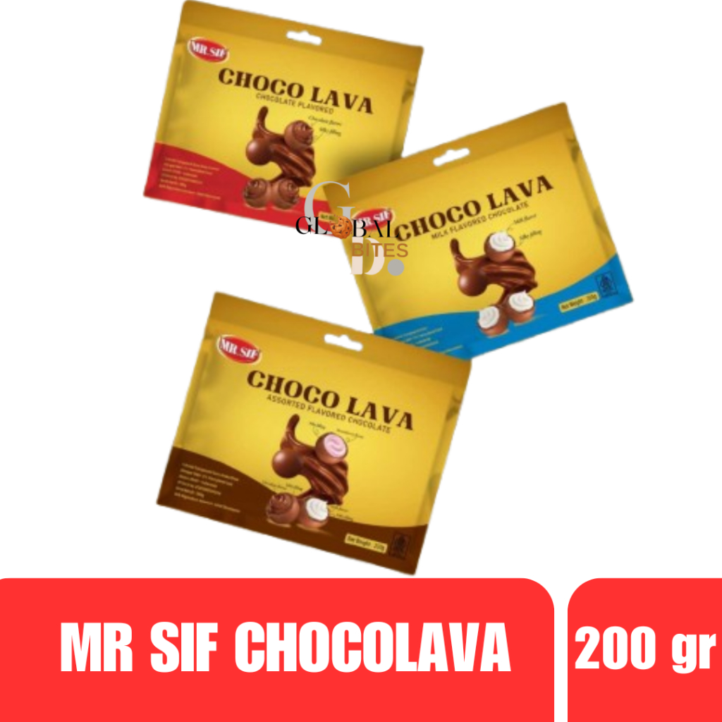 

MR SIF Choco lava Assorted Milk Chocolate 200gr Ailisha Choco Lava Bola Cokelat isi