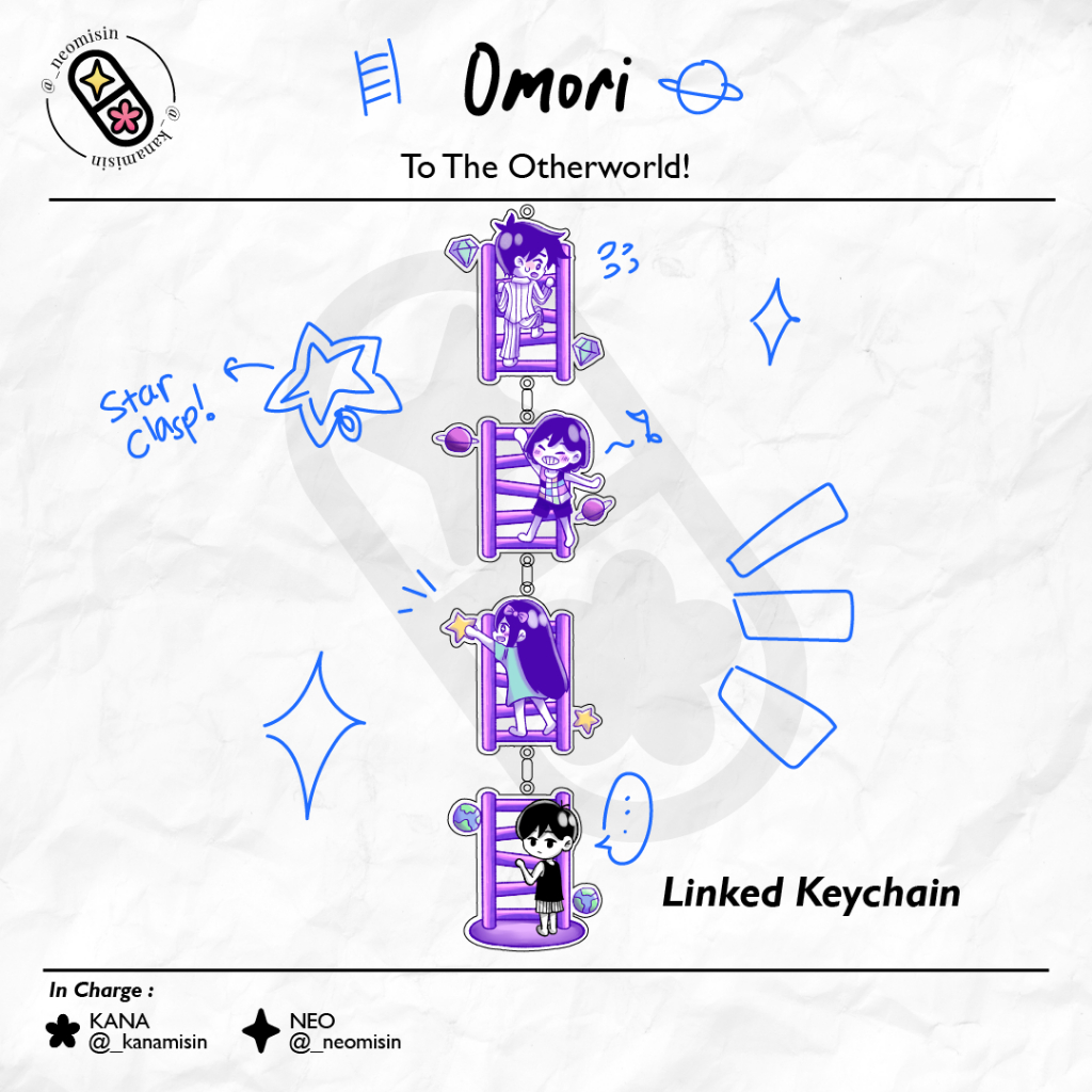 OMORI To The Otherworld (Linked Keychain) [NeoKana's]