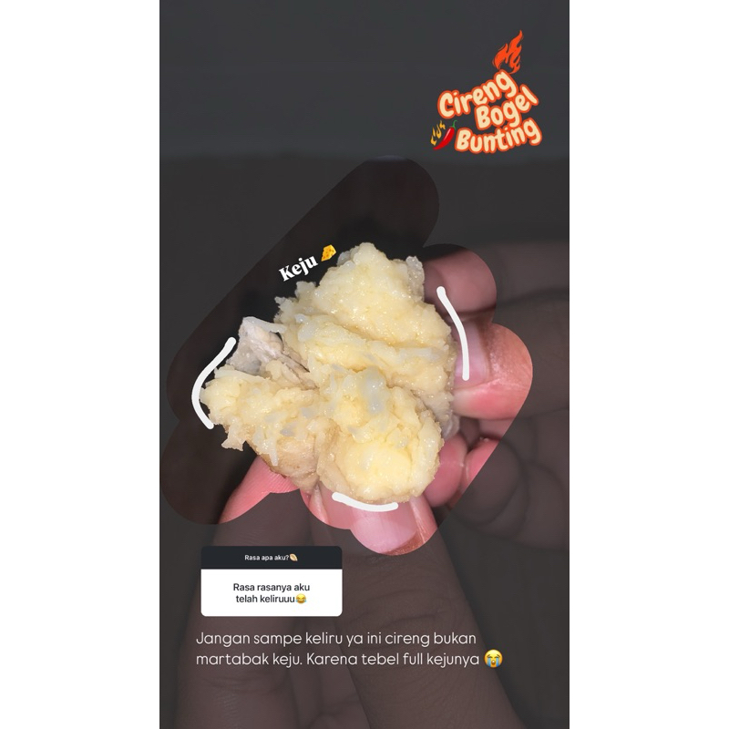 

Cireng bunting mini isi keju lumer
