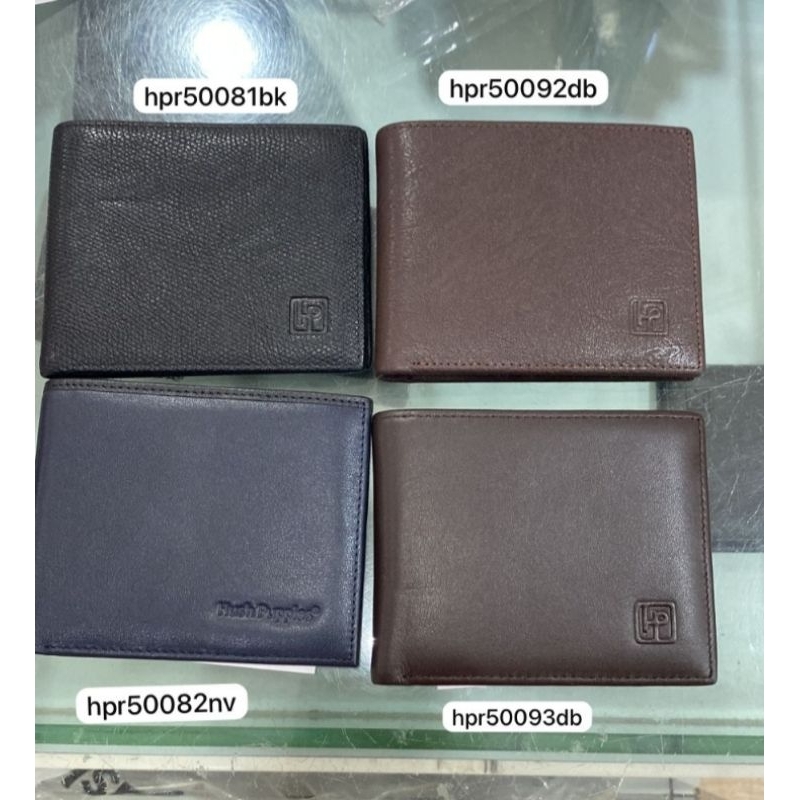 wallet / dompet free box and paperbag hush puppies