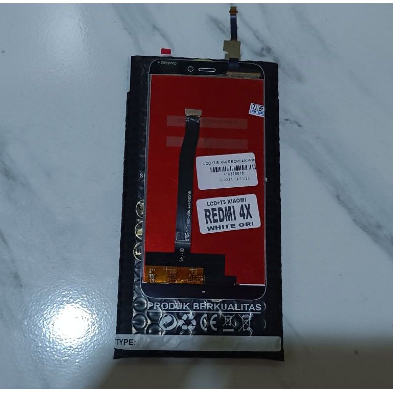 Berkualitas LCD-TS XIAOMI Redmi 4X White ORI