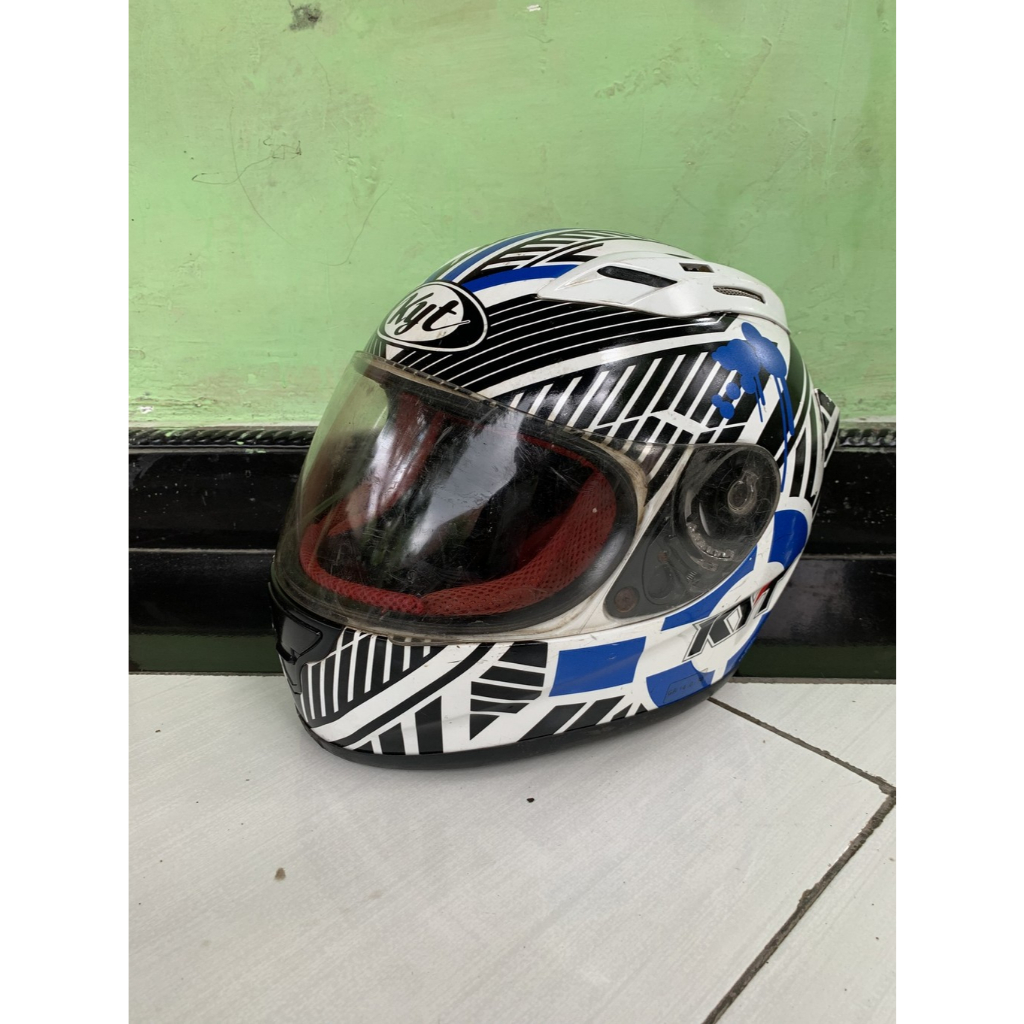 HELM KYT RC 7 FULLFACE BEKAS MOTIF RACE MODE