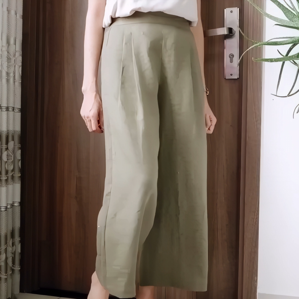 Kulot Celana Kerja Wanita Karina Daily Cullote Highwaist Korean Long Pant Bawahan Santai Kekinian