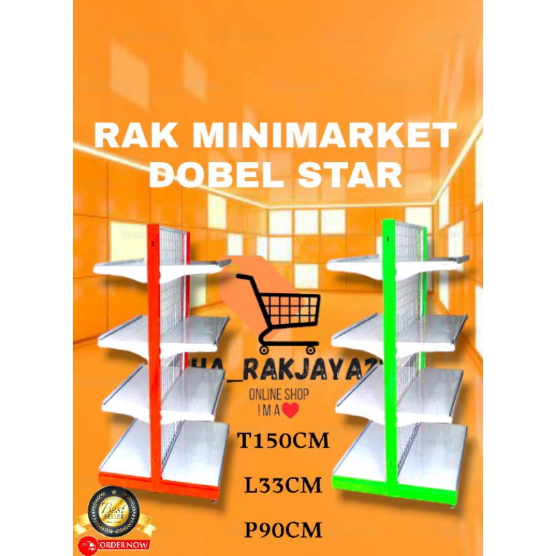 RAK TOKO MINIMARKET) RAK GONDOLA DOBEL STAR MURAH