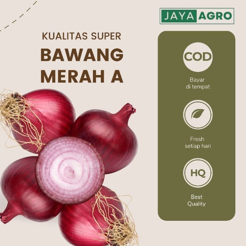 

Bawang Merah Super A 1KG TERMURAH kering COD
