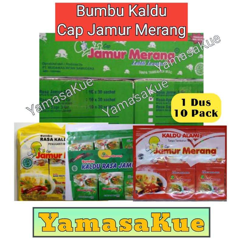 

Bumbu Serbaguna Kaldu Cap Jamur Merang per Dus ( 10 pack )
