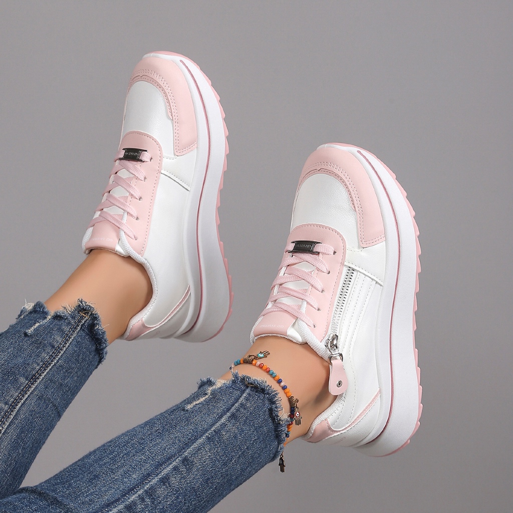 Gio Saverino Sneakers Korea Putih Wanita Janice