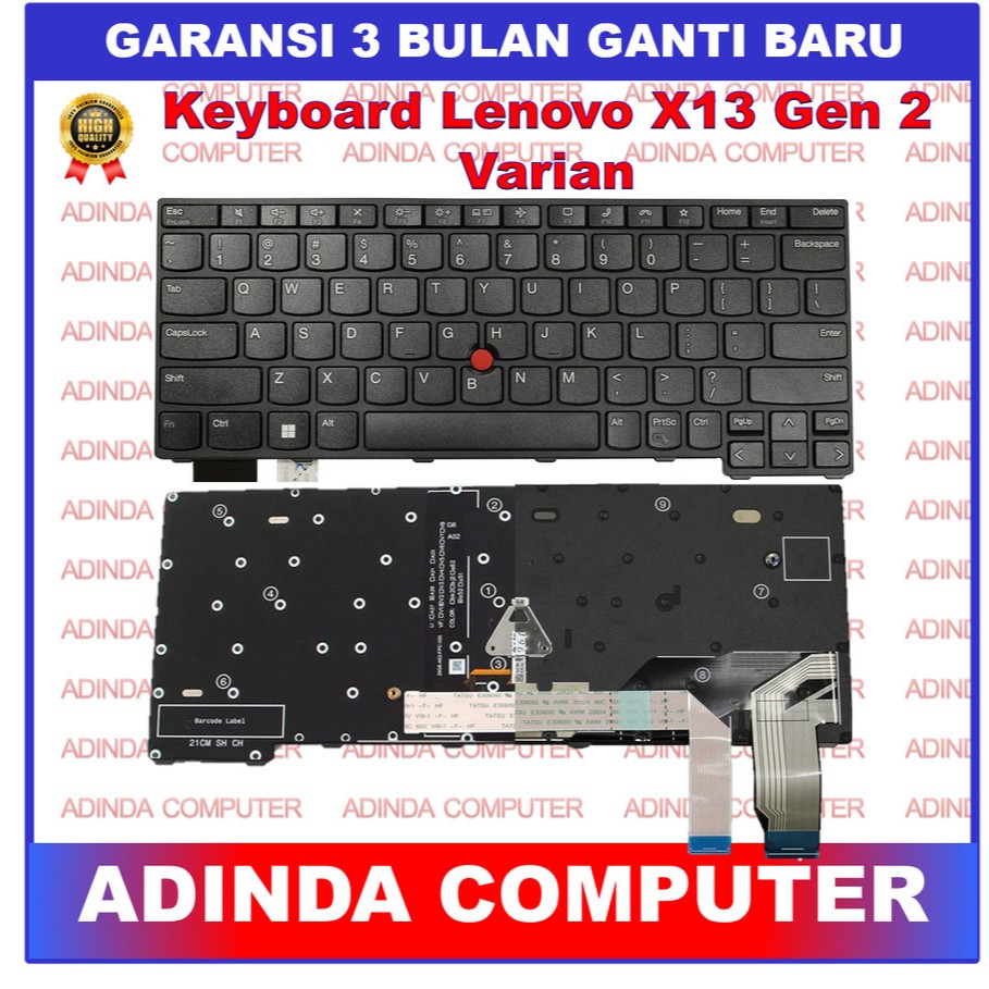 Keyboard Lenovo Thinkpad X13 Gen2 L13 Yoga Gen3 Gen 3 Gen4 Gen 4 20WK 20WL 20W8 20W9 Pointer Backlig