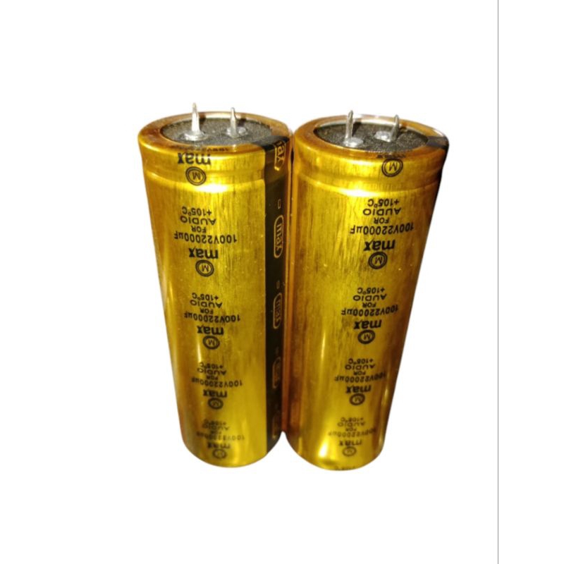 ELCO / ELKO / CAPACITOR 22000uf 100V MAX GOLD