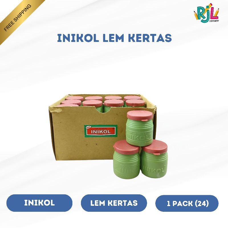

Inikol Lem Kertas | Putih | 1 Pack (24)