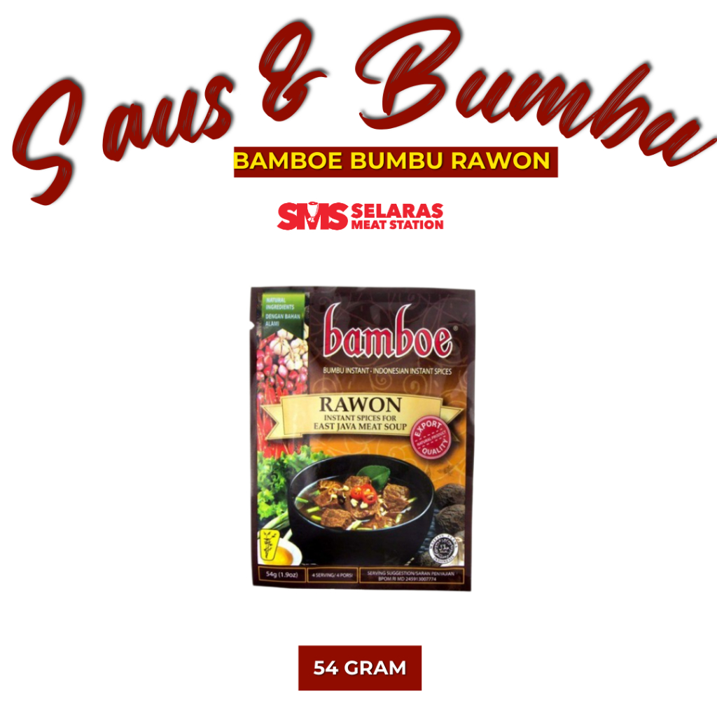 

Bambu Instan Bamboe Bumbu Saus & Rawon 54 Gram