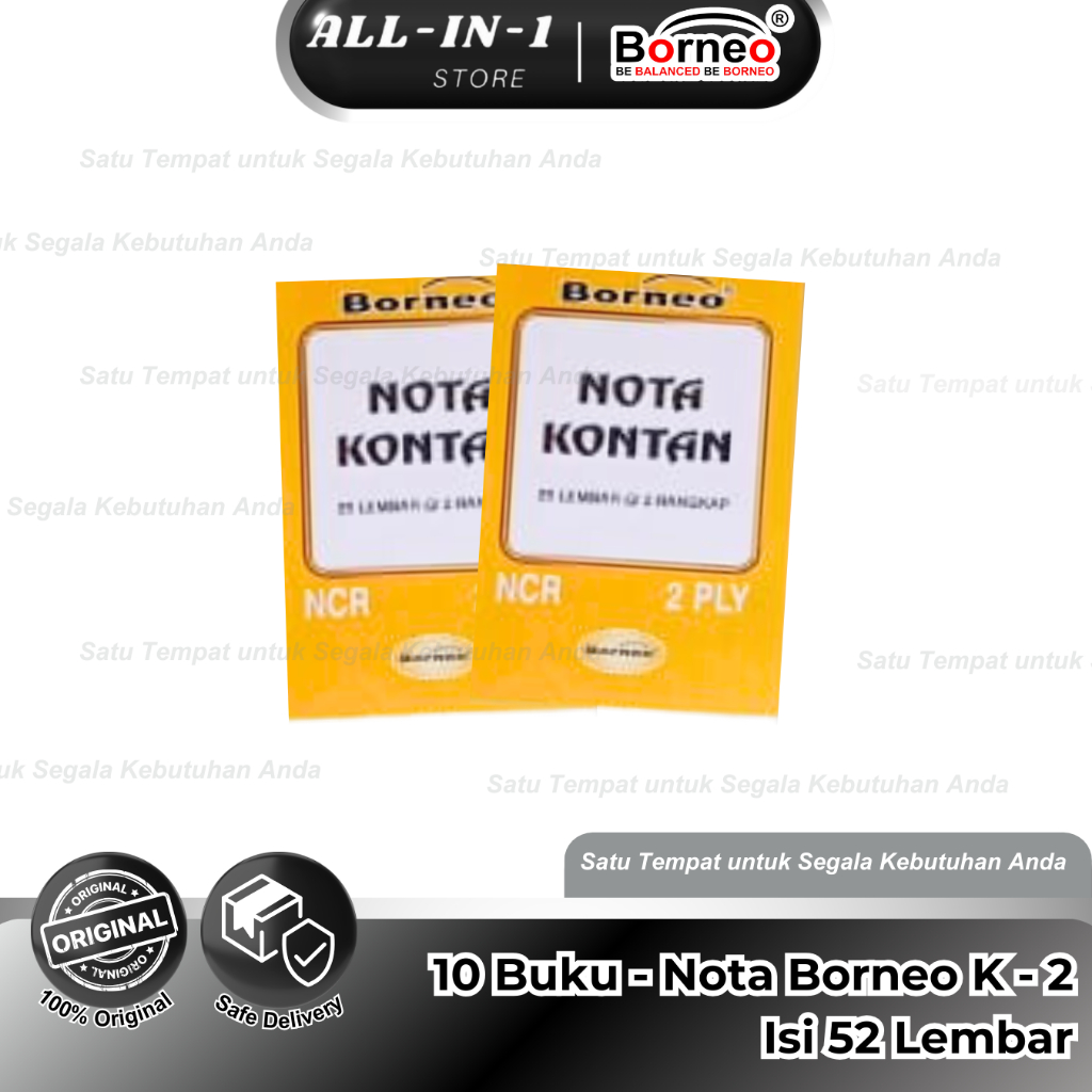 

Nota Kontan Kecil - 2 Ply (10 BUKU)