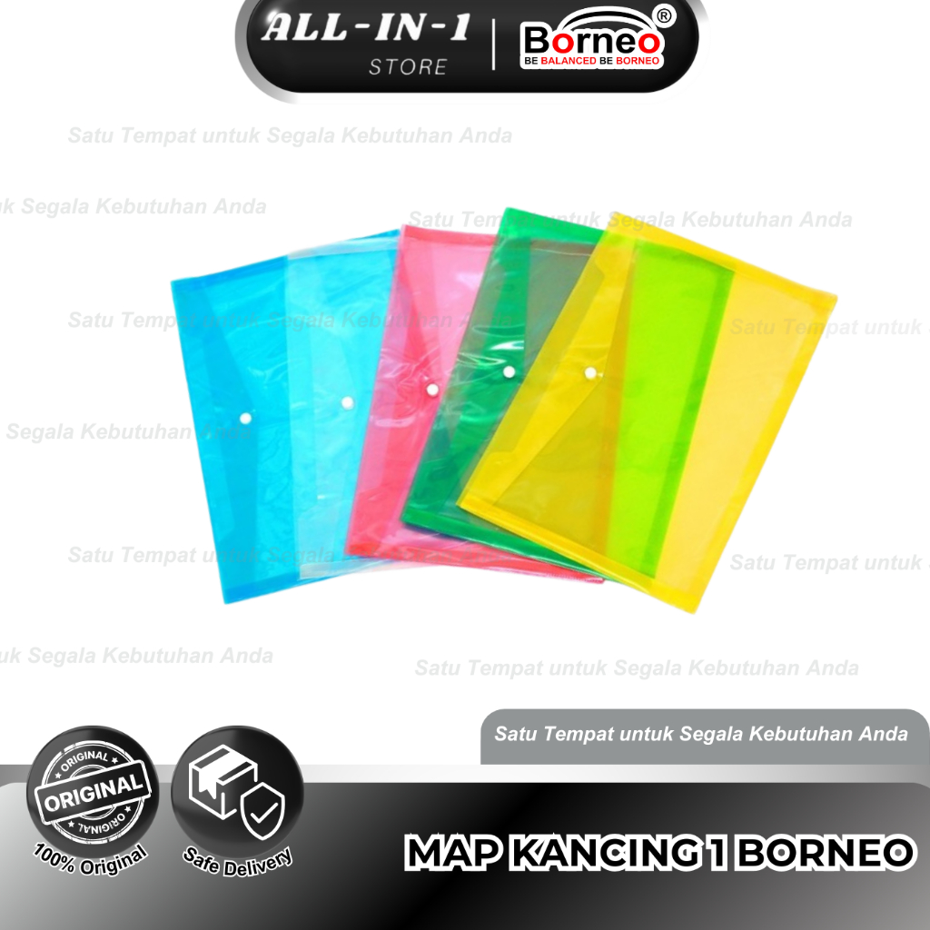 

MAP PLASTIK KANCING - Map Dokumen / Map Kancing uk.A4 / Folio