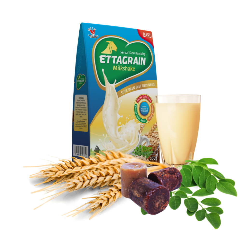 

Ettagrain Milkshake Susu Kambing Etawa Murni Bubuk Sereal