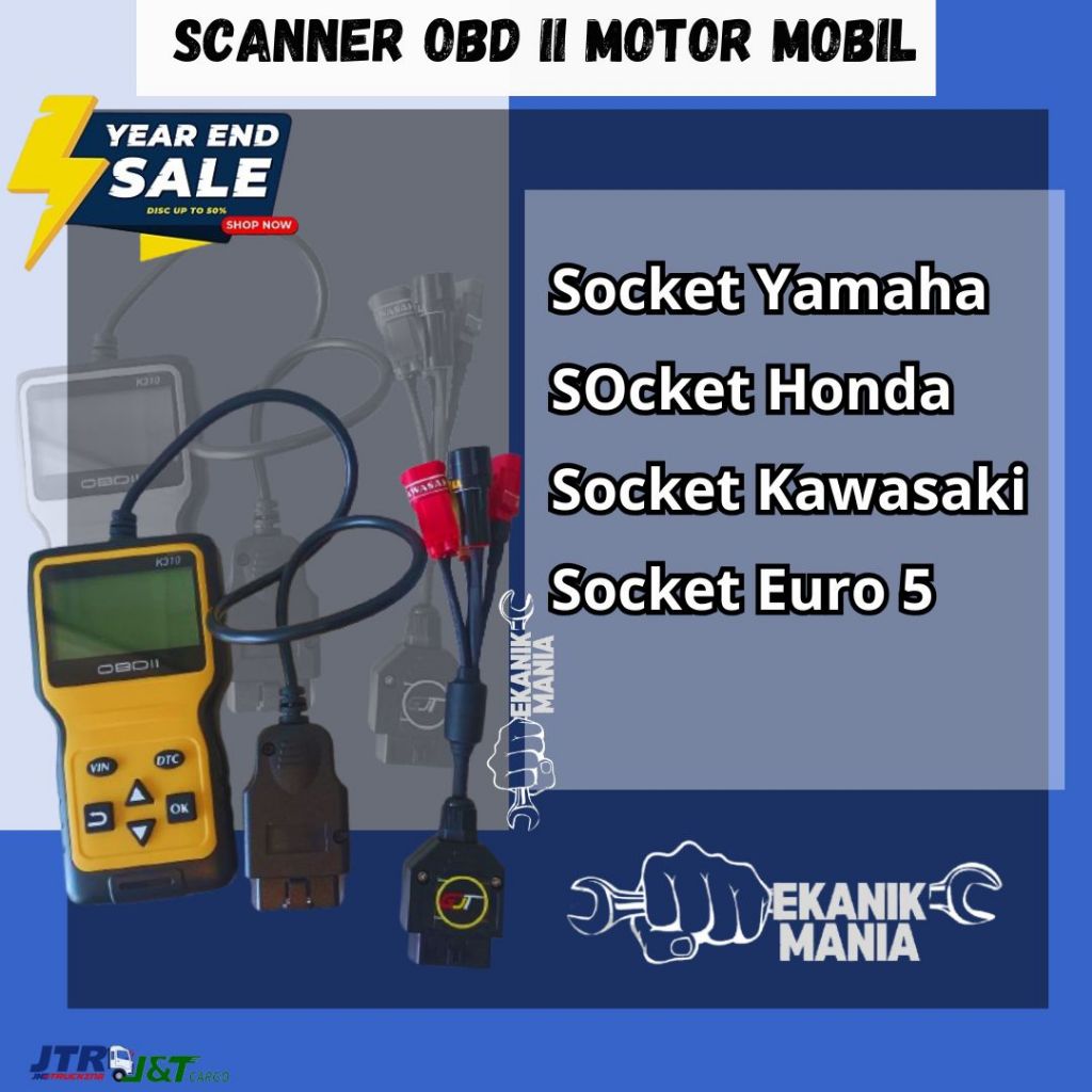 Scanner Motor Yamaha OBD II untuk motor OBD 2