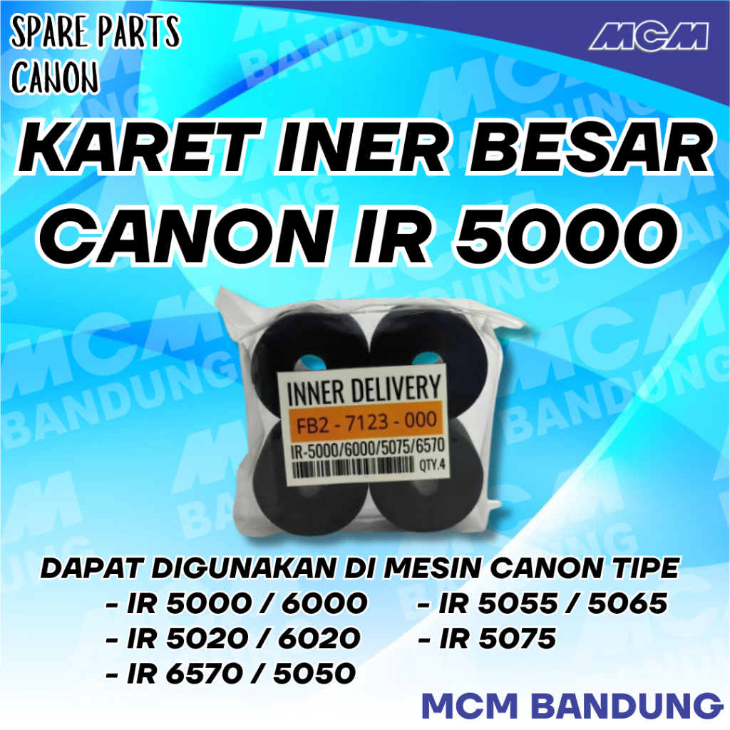 KARET INER BESAR SILICONE SET CANON IR 5000 IR 6000 - SET