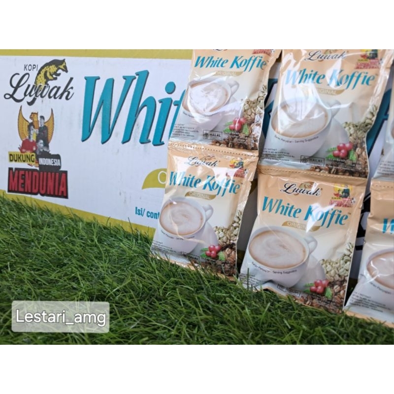 

Kopi Luwak White Koffie 1 Dus isi 120 Sachet @20 gram